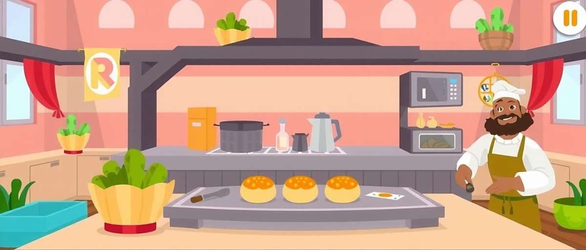 Roti Rivals Multiplayer Gameplay Roti Rivals gameplay showing players competing to make perfect rotis in a kitchen setting